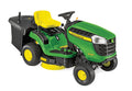 John Deere X116R mit Heckfangkorb