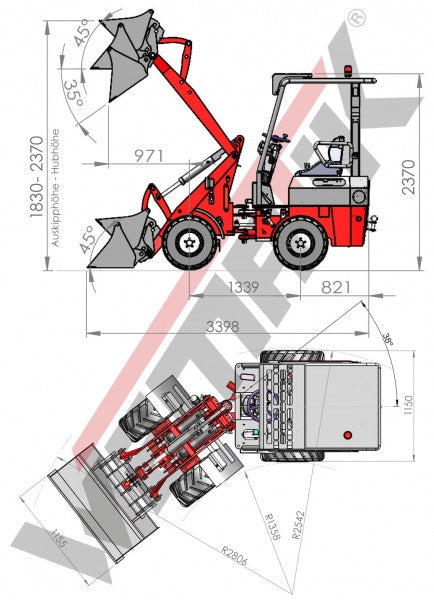 WEMATIK 807E – Elektrischer Hoflader / Elektro-Radlader