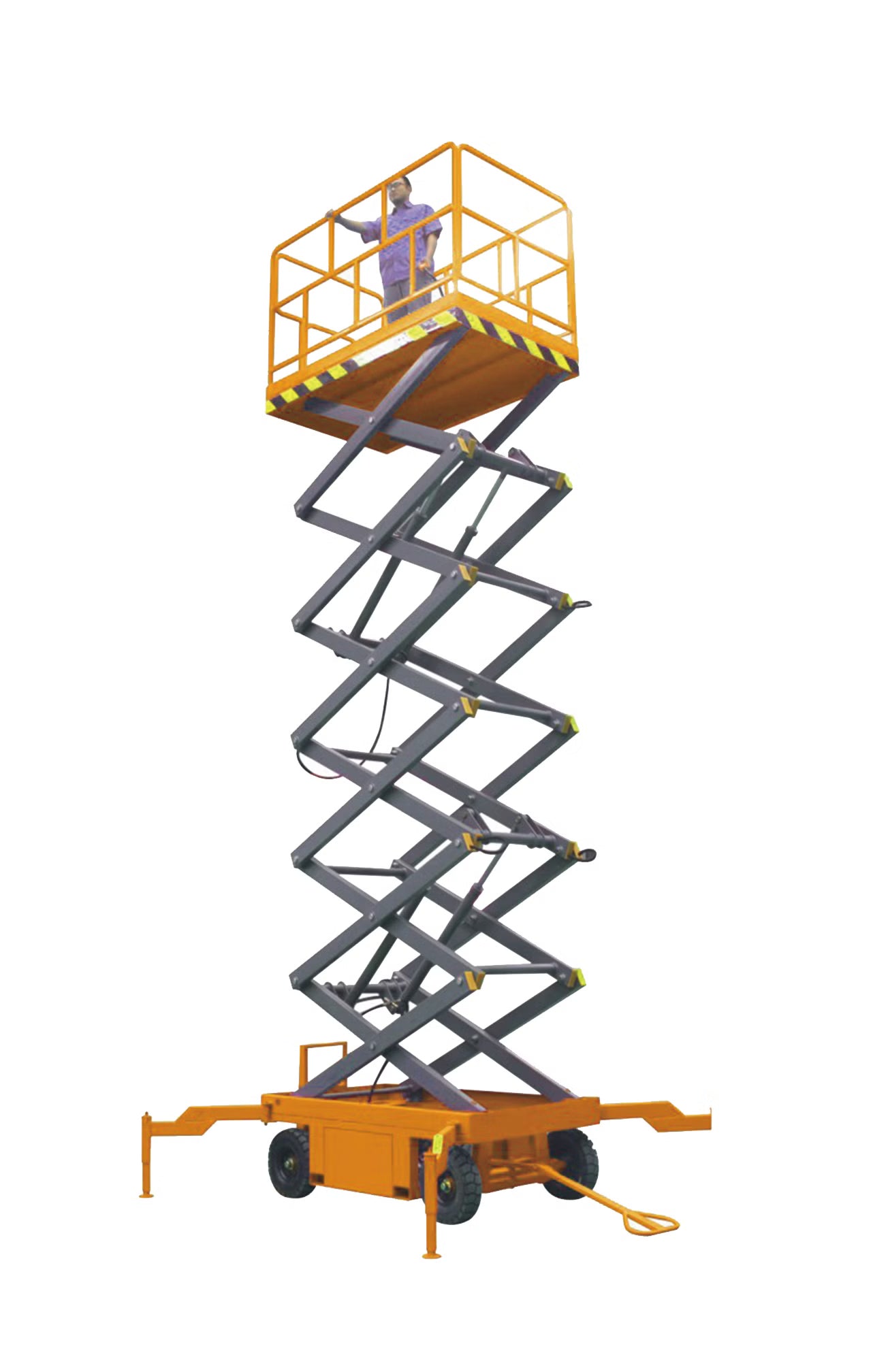 LÖWE Mobile Scissor Lift Platform – 6–14 m – Semi-Electric – Profi SAB Series