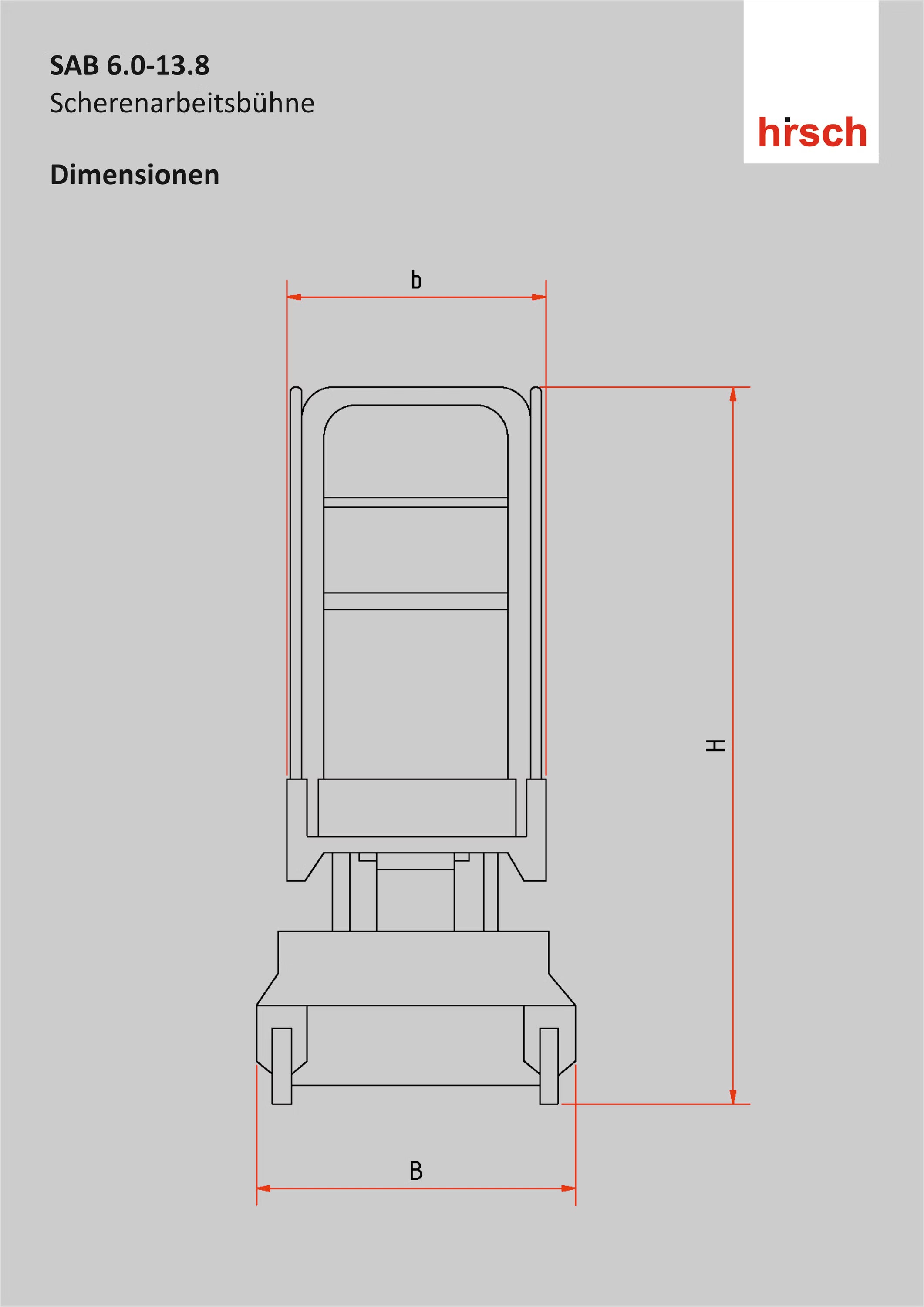 LÖWE Mobile Scissor Lift Platform – 6–14 m – Semi-Electric – Profi SAB Series