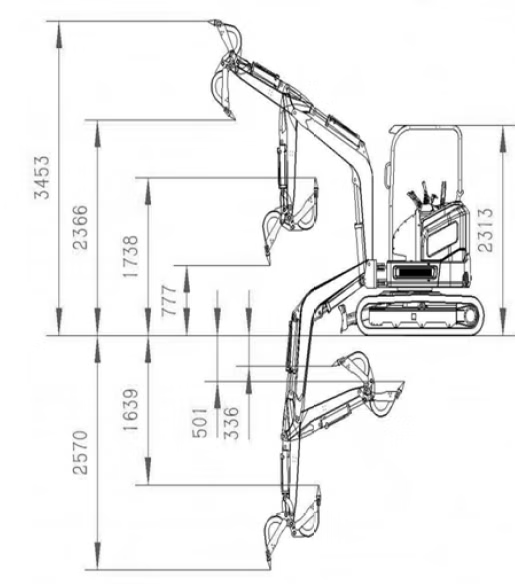 Minibagger LÖWE ES-3000 Pro